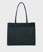 Classic Black Tote Bag with Matching Zip Pouch - Image 2