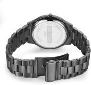 Men’s All-Black Stainless Steel Minimalist Wristwatch - Image 4