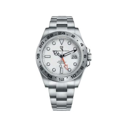 Pagani Design PD-1682 Men's Automatic GMT Watch - Stainless Steel Waterproof Wristwatch