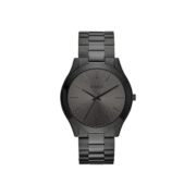 Men’s All-Black Stainless Steel Minimalist Wristwatch